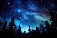 Night sky landscape astronomy. AI generated Image by rawpixel.