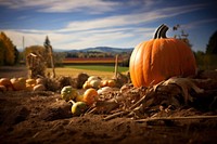 Autumn vegetable outdoors pumpkin. 