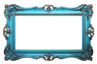 Picture Frame frame blue white background. AI generated Image by rawpixel.