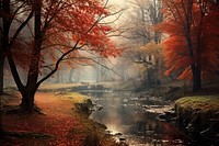 Fall landscape outdoors autumn. AI generated Image by rawpixel.