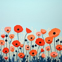 Flower anemone field poppy plant art. AI generated Image by rawpixel.