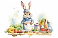Rabbit cooking mammal food representation. AI generated Image by rawpixel.
