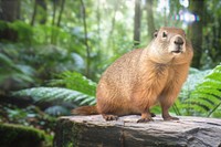 Groundhog animal wildlife nature remix