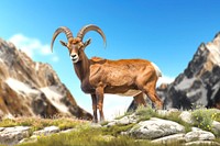 Alpine Ibex wildlife nature remix