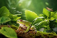 Frog amphibian wildlife nature remix