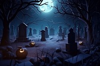 Halloween background night outdoors horror. AI generated Image by rawpixel.