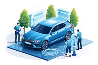 Washing a car vehicle transportation technology. AI generated Image by rawpixel.