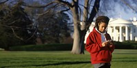 Woman using smartphone. 