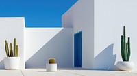 Minimal modern white building. AI generated Image by rawpixel.