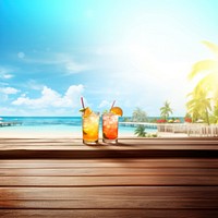 Summer cocktail drinks. AI generated Image by rawpixel.