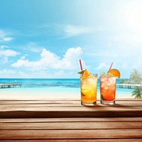 Summer cocktail drinks. AI generated Image by rawpixel.