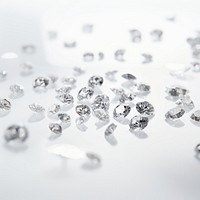 Sparkling diamonds scattered elegantly.