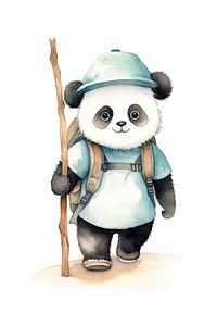 Panda cartoon nature cute. 