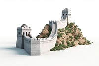 Great Wall Of China architecture building castle. 