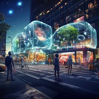 Metaverse city. AI generated Image by rawpixel.