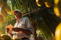 Adult agriculture sunlight standing.  