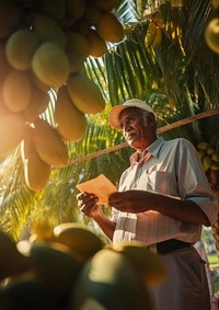 Adult agriculture sunlight standing.  