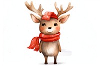 Reindeer christmas mammal animal. AI generated Image by rawpixel.