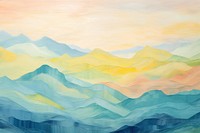 Oil painting landscape mountain nature. AI generated Image by rawpixel.