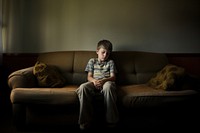 Sitting furniture portrait child. 