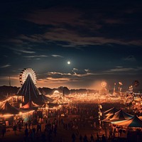 Festival architecture astronomy outdoors. AI generated Image by rawpixel.