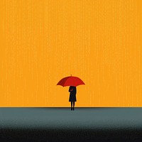 Person holding umbrella. AI generated Image by rawpixel.