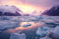 Calving glacier landscape mountain outdoors. AI generated Image by rawpixel.