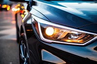 Headlight car vehicle transportation. AI generated Image by rawpixel.