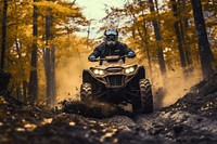 Man riding ATV motorcycle outdoors vehicle. AI generated Image by rawpixel.