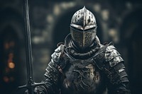 Medieval knight sword weapon adult. AI generated Image by rawpixel.