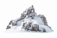 Rock mountain snow outdoors nature. AI generated Image by rawpixel.
