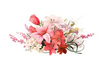 Spring flower bouquet plant white background inflorescence. AI generated Image by rawpixel.