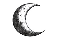 Moon astronomy crescent nature. AI generated Image by rawpixel.