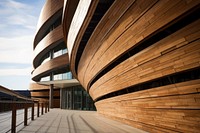 Building wood architecture reflection. AI generated Image by rawpixel.