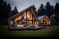 Architecture building cottage house. AI generated Image by rawpixel.