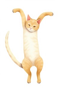 Stretching cat animal mammal pet. AI generated Image by rawpixel.