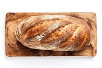 Bread food wood white background. 