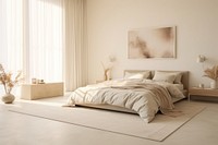 Aesthetic bedroom, home interior