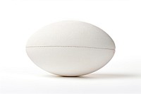 White Rugby Ball ball rugby white background. 