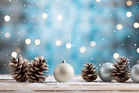 Christmas setup snow illuminated celebration. AI generated Image by rawpixel.