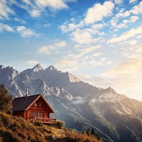 Outdoors house architecture mountain. 