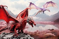 Dragons in dreamland fantasy remix