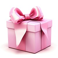 Gift pink bow box. 