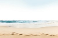 Sandy beach backgrounds outdoors horizon. AI generated Image by rawpixel.