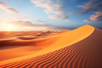 Sahara desert outdoors horizon nature. AI generated Image by rawpixel.
