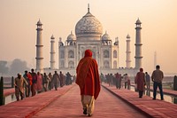 India architecture building adult. AI generated Image by rawpixel.