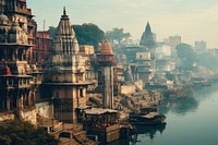 India architecture cityscape outdoors. AI generated Image by rawpixel.