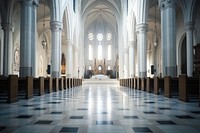 Beautiful cathedral architecture building worship.