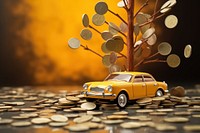 Accident insurance vehicle money coin. AI generated Image by rawpixel.