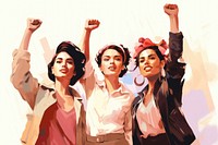Diverse women adult togetherness achievement. AI generated Image by rawpixel.